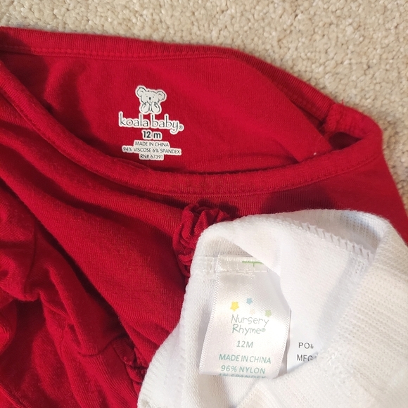 Red Dress & Tights - Picture 3 of 3